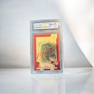 Michael Jordan Bulls Trading Card - Gold and Red wcg 10 signature series